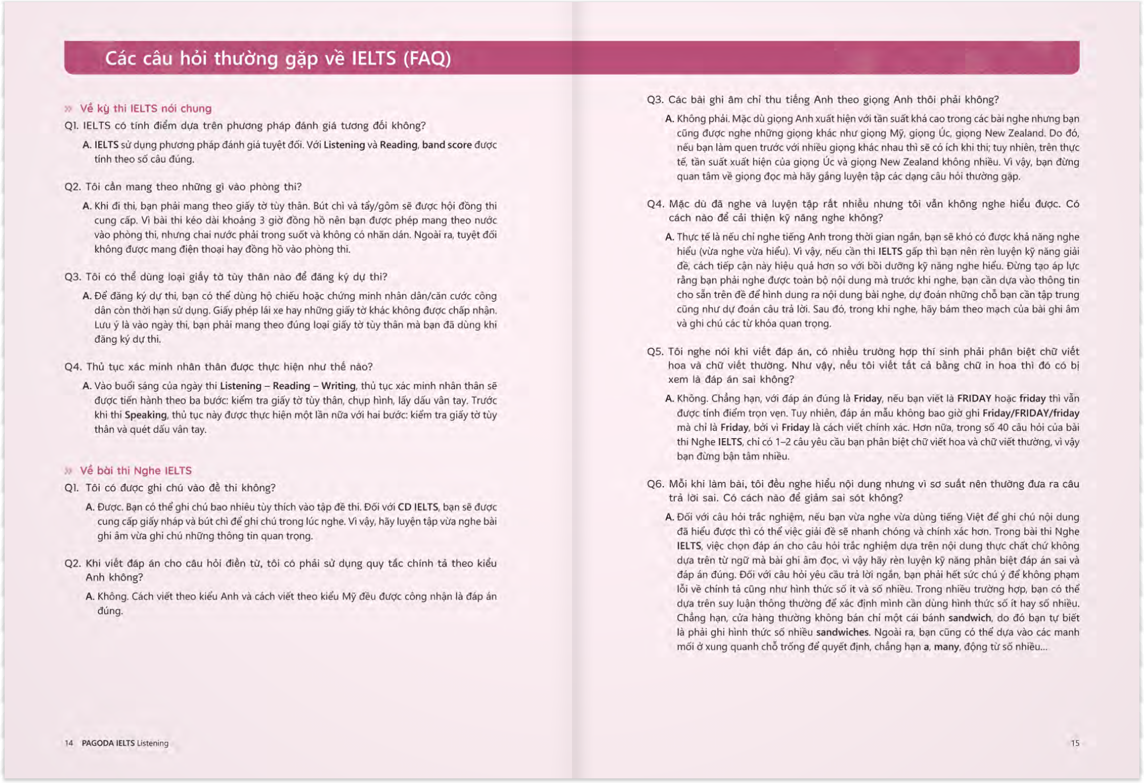 pagoda ielts listening