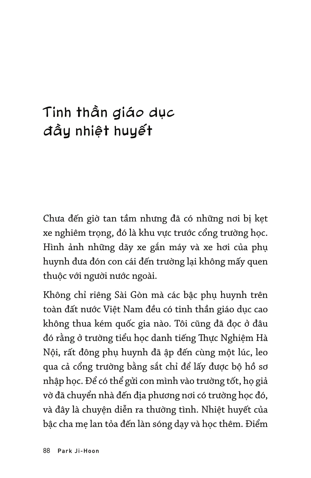 park tiên sinh sống giữa sài gòn