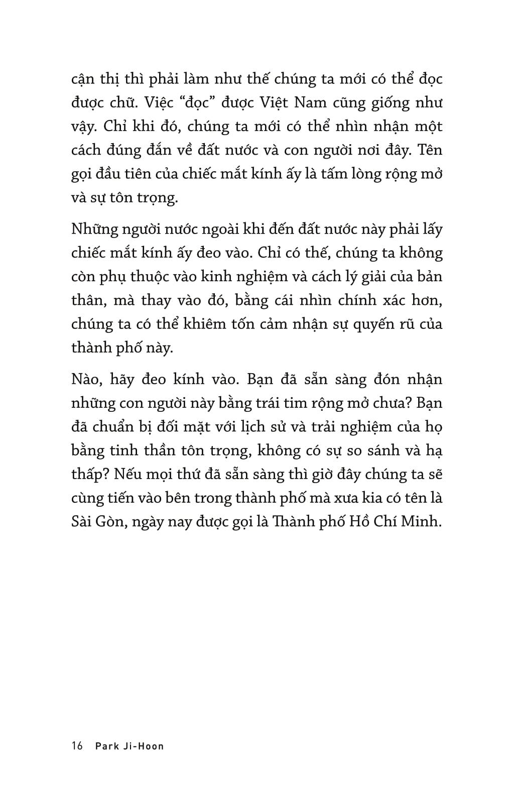 park tiên sinh sống giữa sài gòn