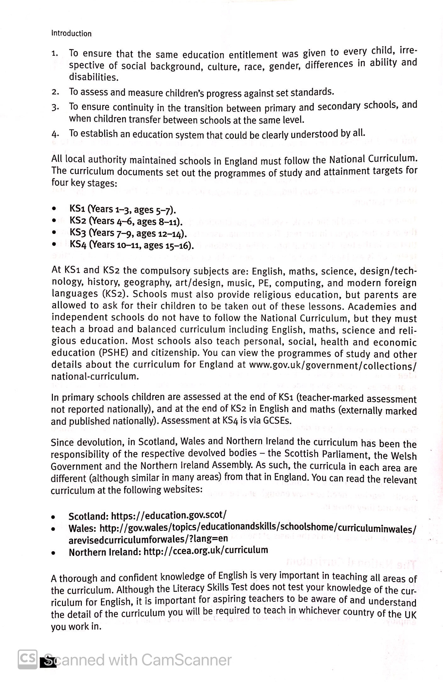 passing the literacy skills test