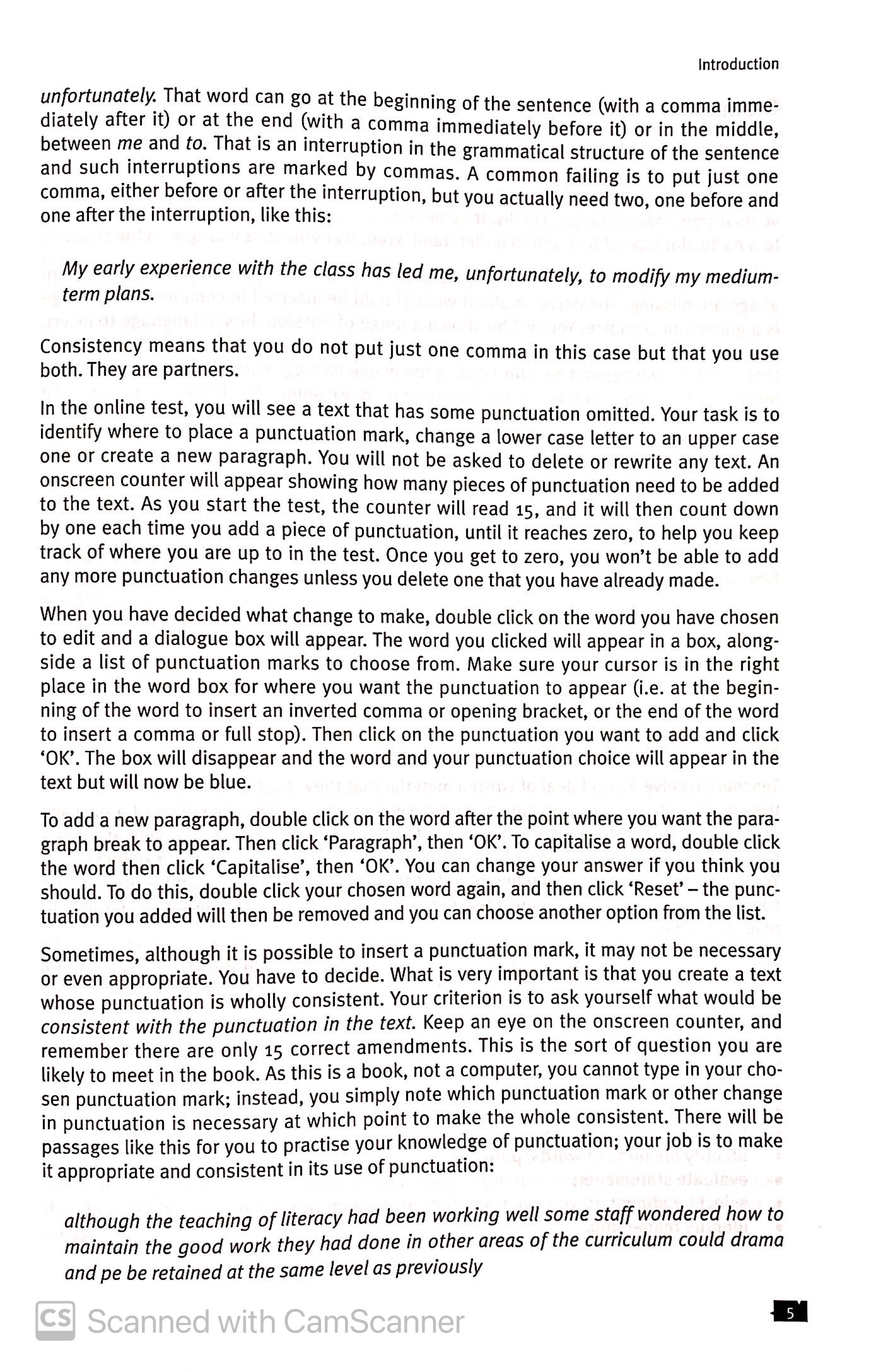 passing the literacy skills test