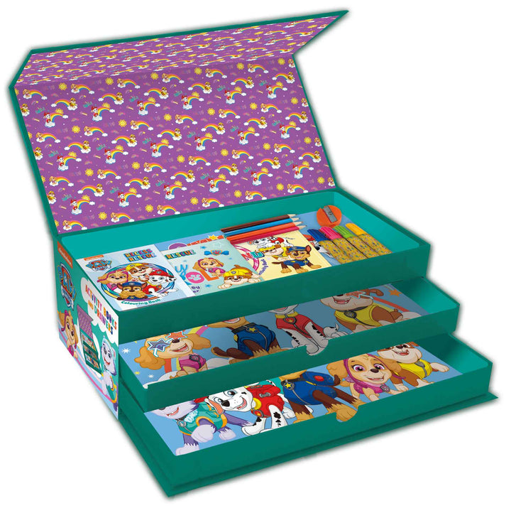 paw patrol - activity drawers - rainbow sunshine