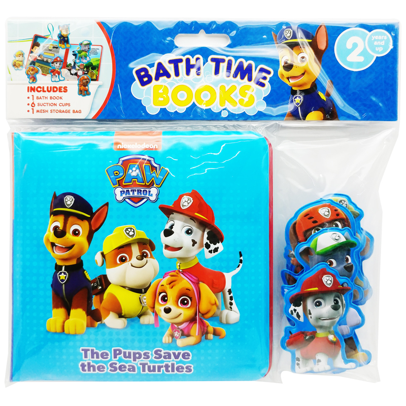 paw patrol bath time books (eva bag edition)