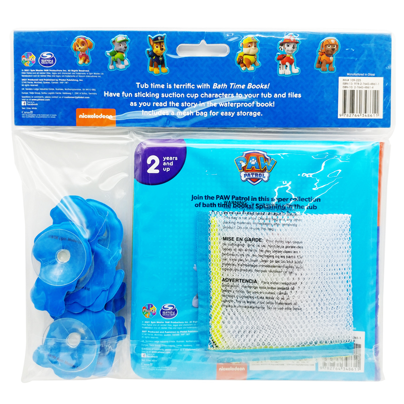 paw patrol bath time books (eva bag edition)
