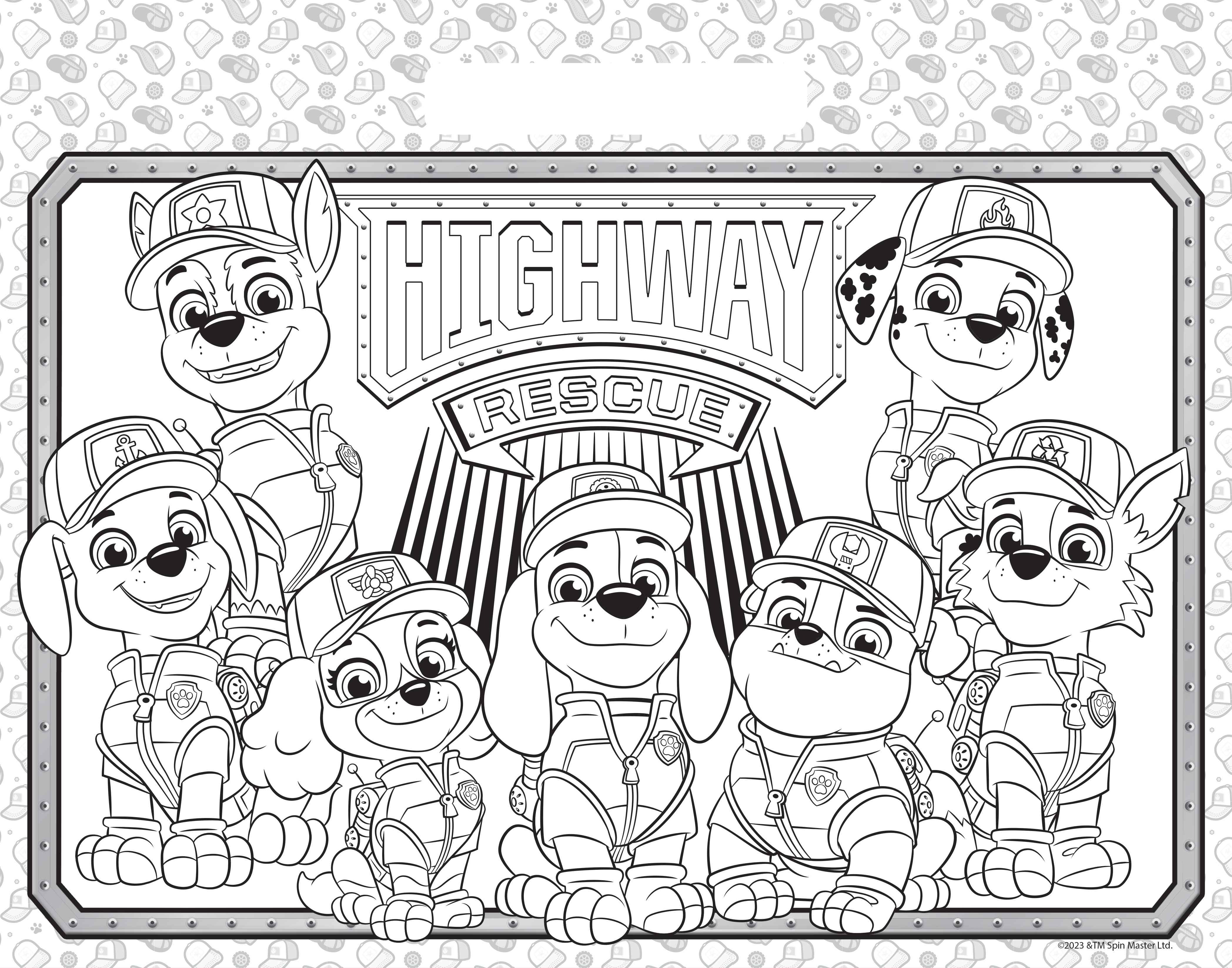 paw patrol - giant activity pad - big truck pups