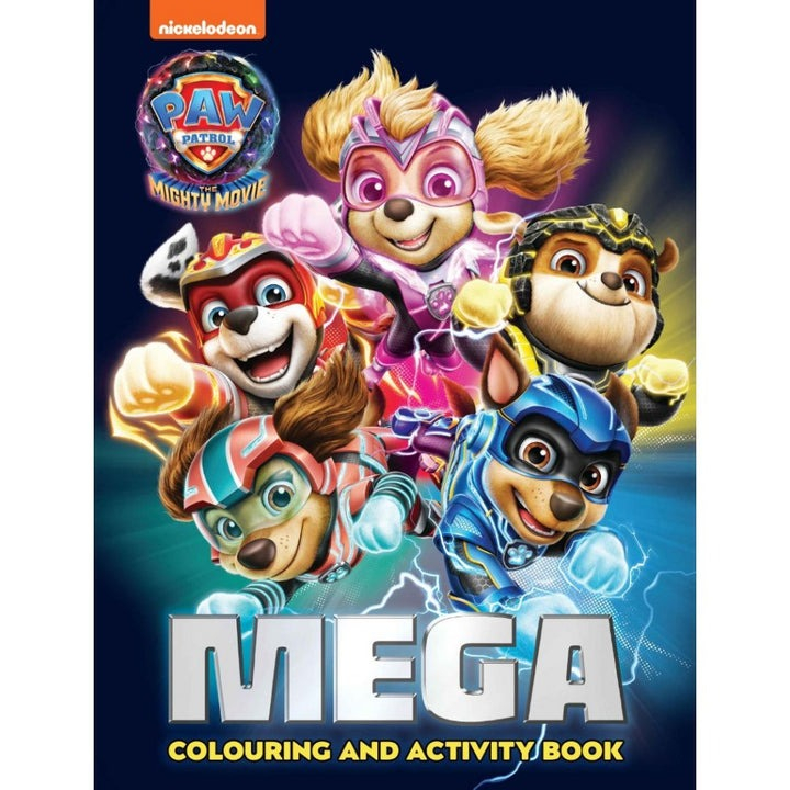 paw patrol - the mighty movie - mega colouring book