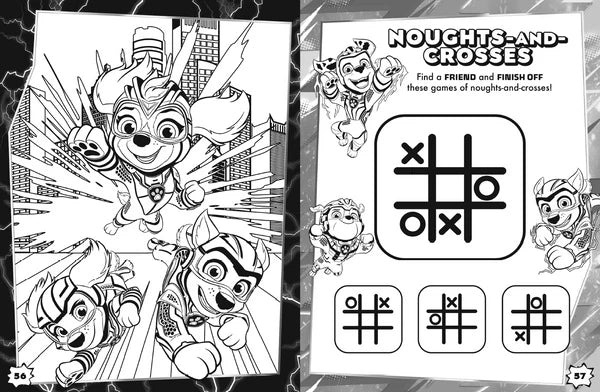 paw patrol - the mighty movie - mega colouring book