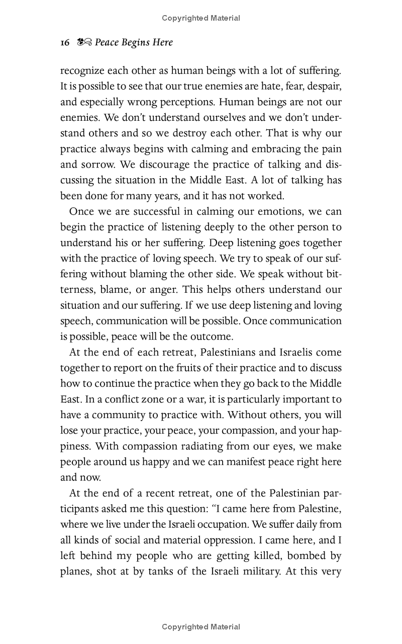 peace begins here: palestinians and israelis listening to each other