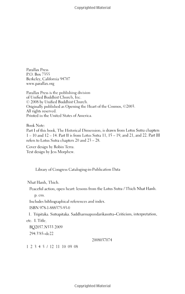 peaceful action, open heart: lessons from the lotus sutra