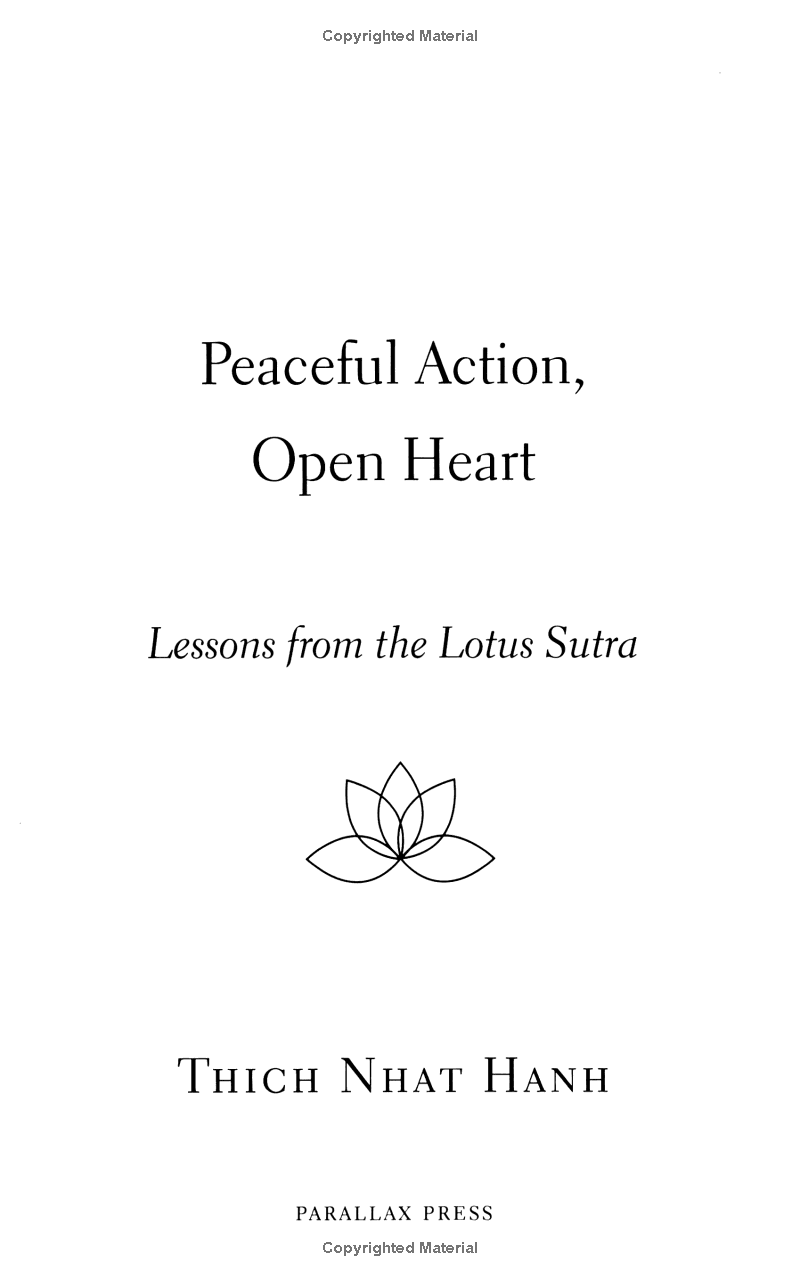 peaceful action, open heart: lessons from the lotus sutra
