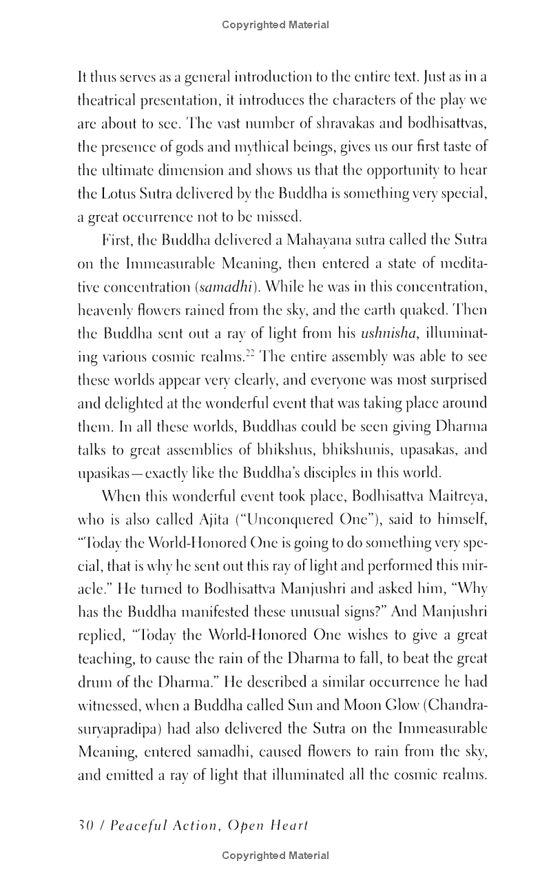 peaceful action, open heart: lessons from the lotus sutra