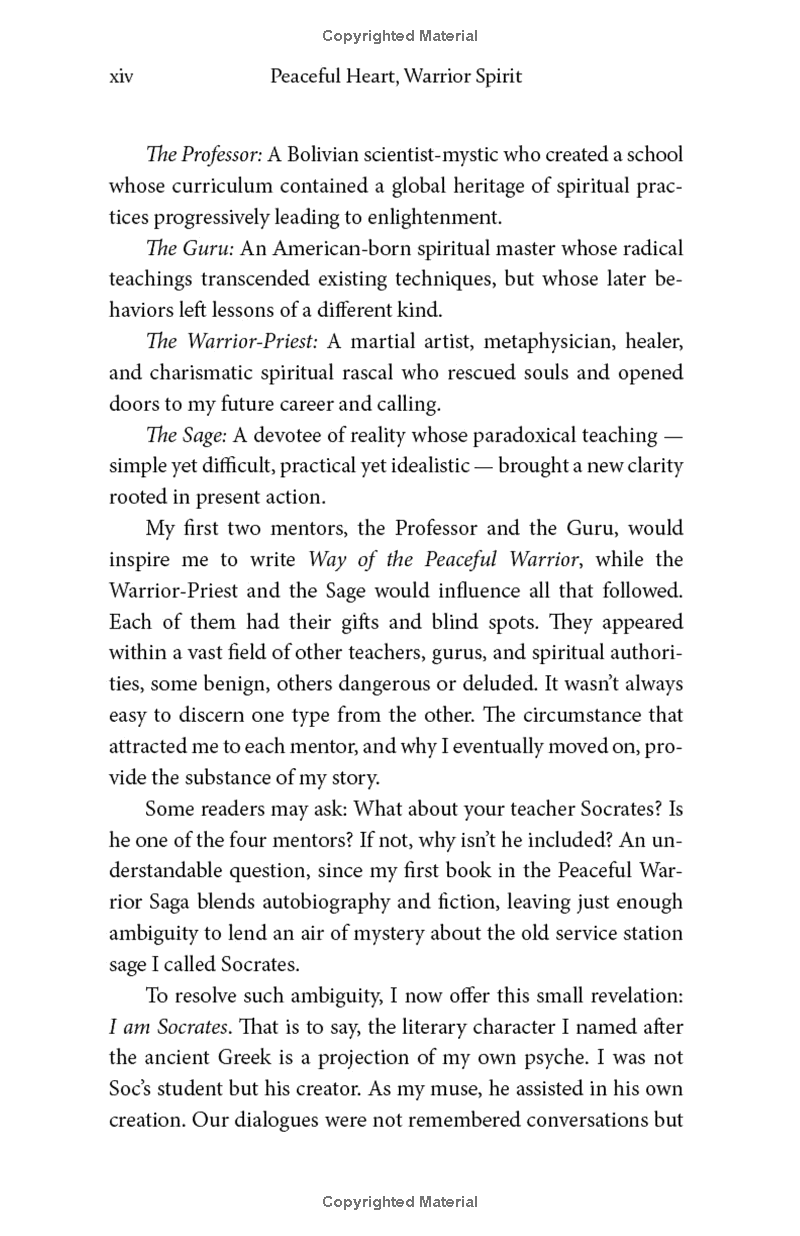 peaceful heart, warrior spirit: the true story of my spiritual quest