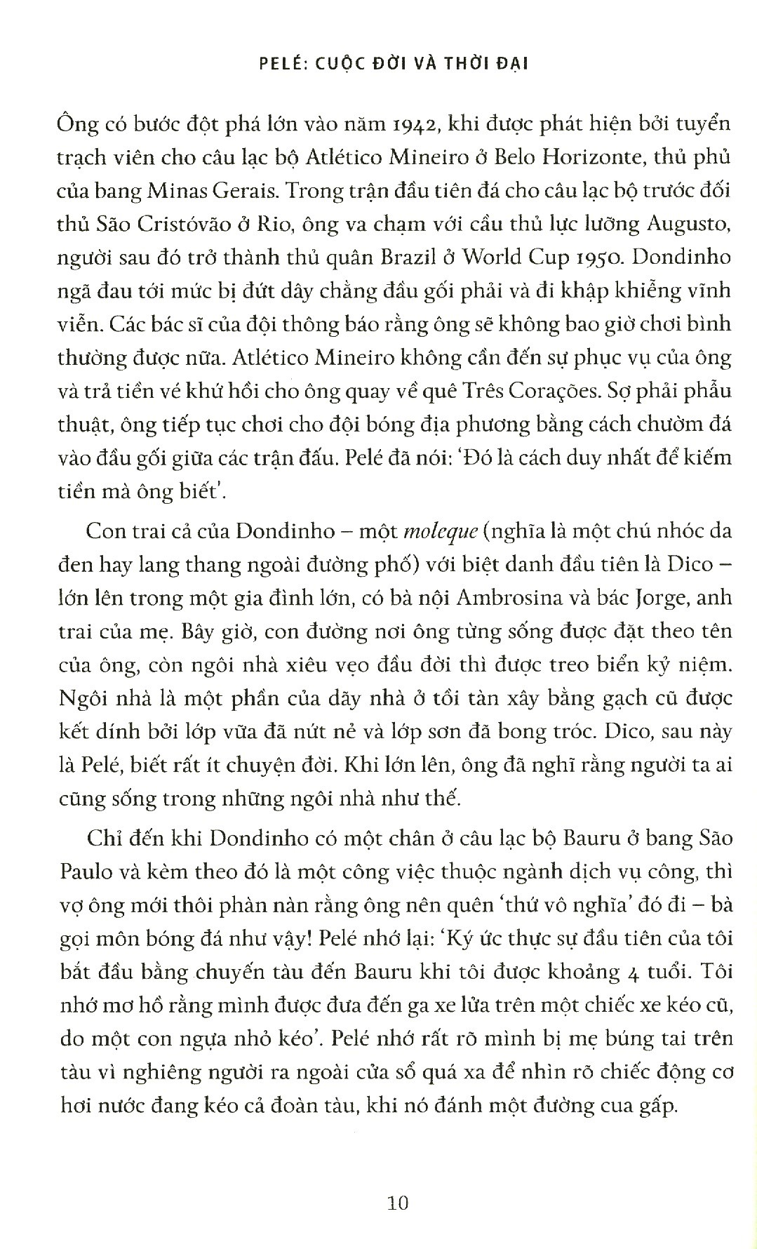 pele cuộc đời và thời đại
