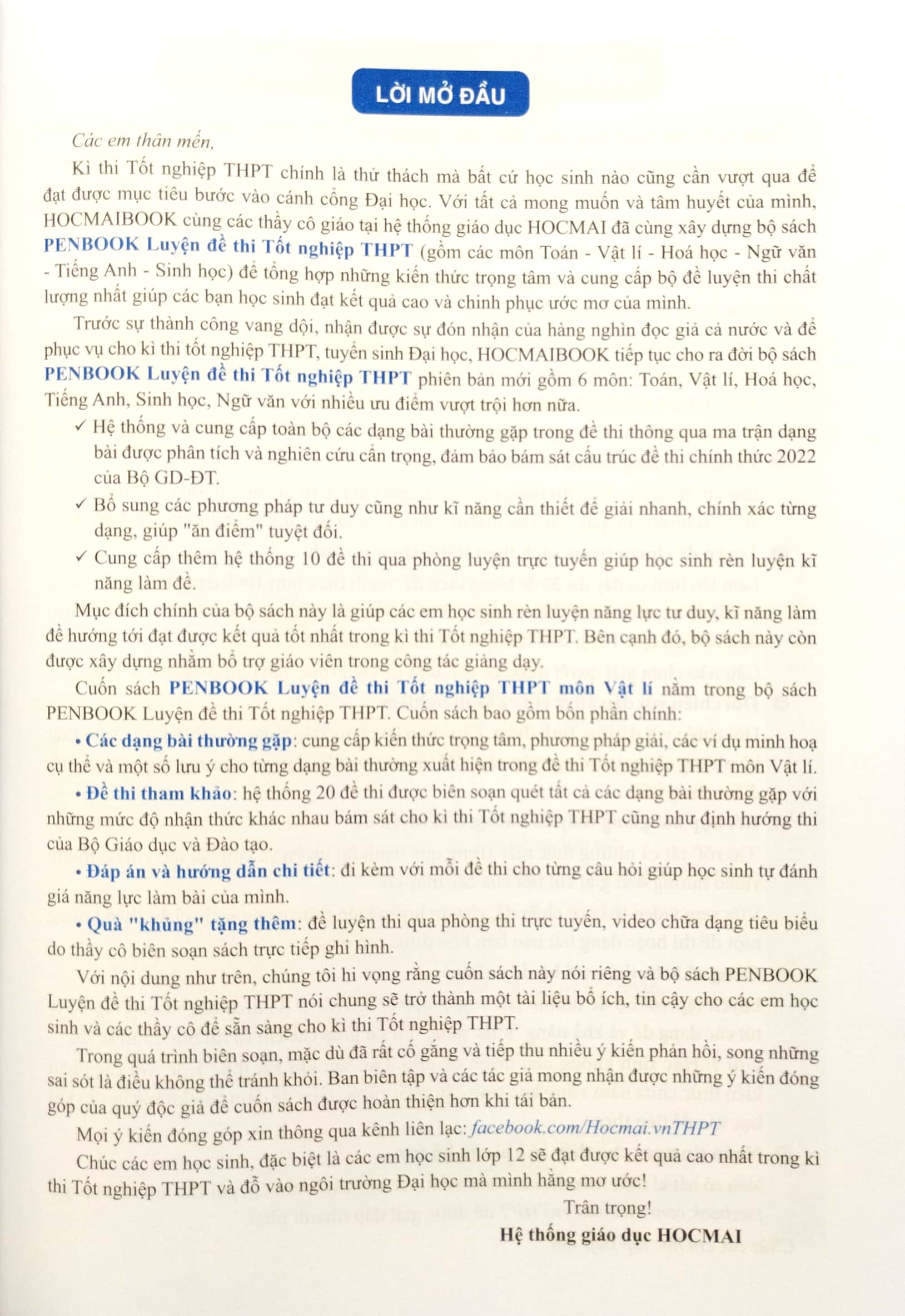 penbook - luyện đề thi tốt nghiệp thpt môn vật lí