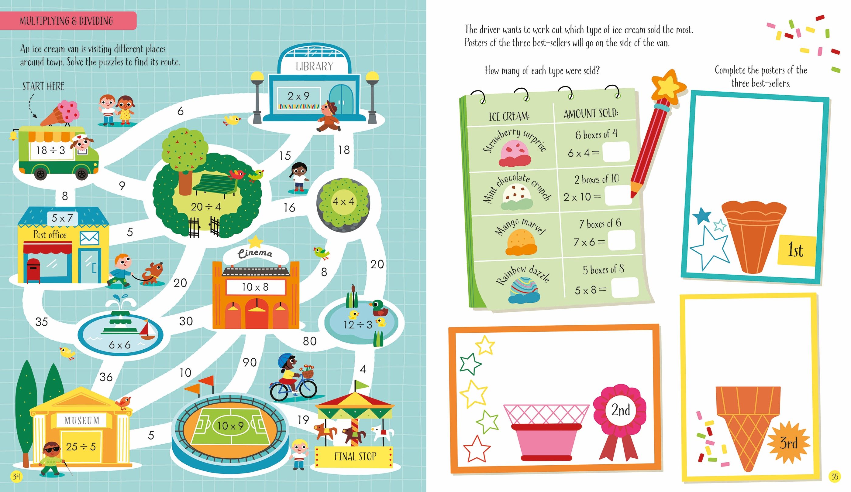 pencil and paper maths activity books