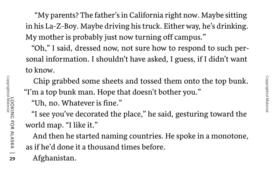 penguin minis: looking for alaska