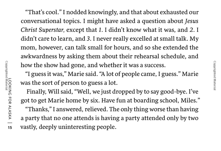 penguin minis: looking for alaska