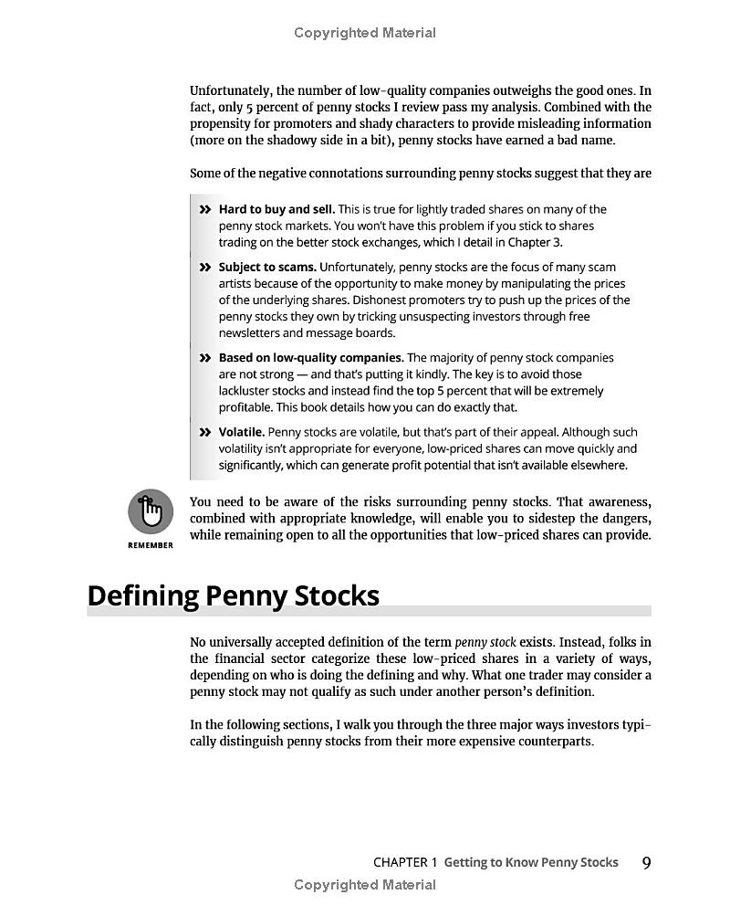 penny stocks for dummies 3rd edition