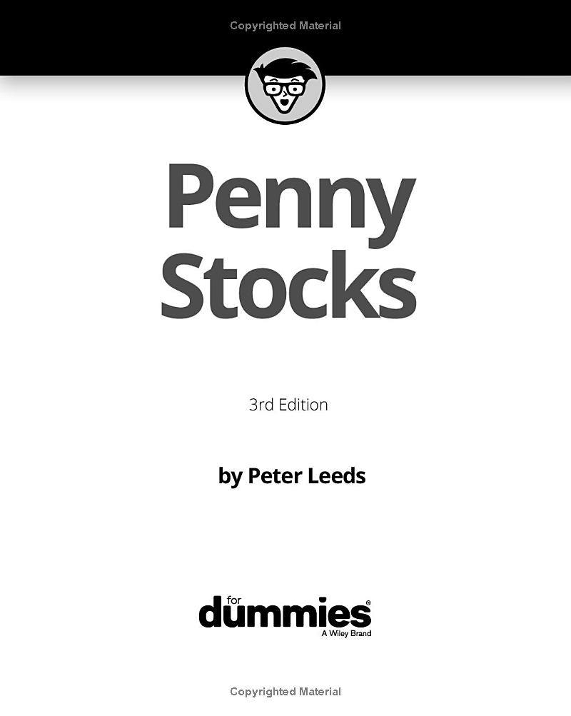 penny stocks for dummies 3rd edition