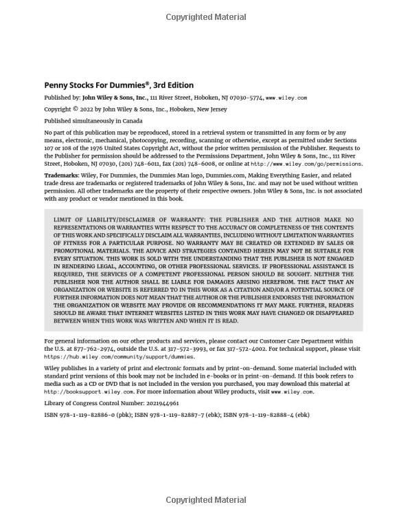 penny stocks for dummies 3rd edition