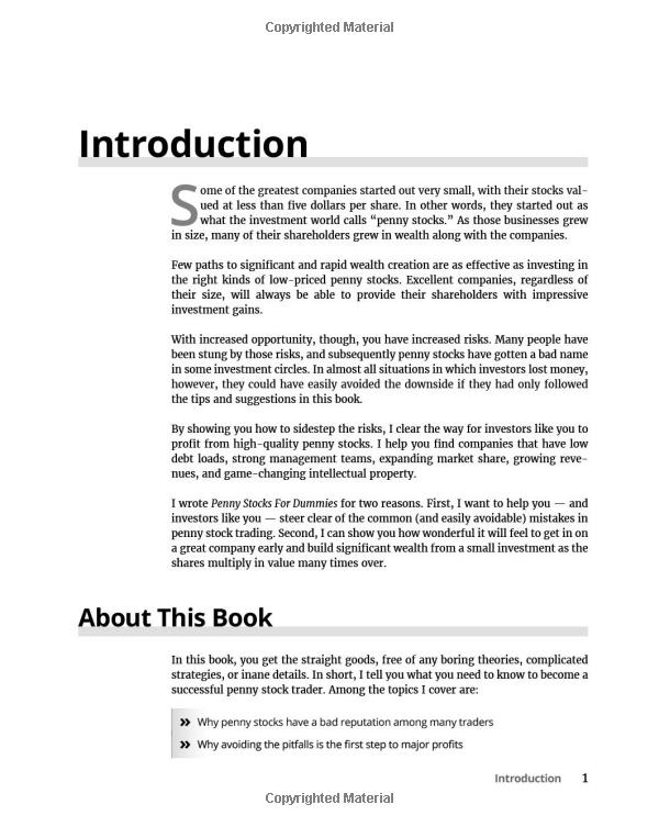 penny stocks for dummies 3rd edition