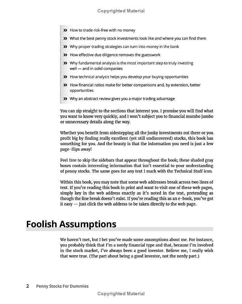 penny stocks for dummies 3rd edition