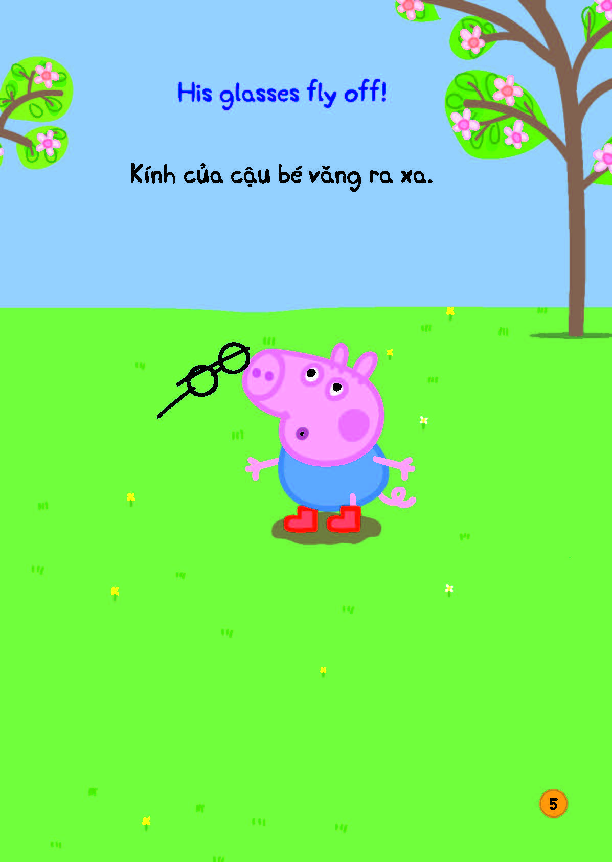 peppa pig - new glasses - cặp kính mới của peppa - song ngữ anh-việt