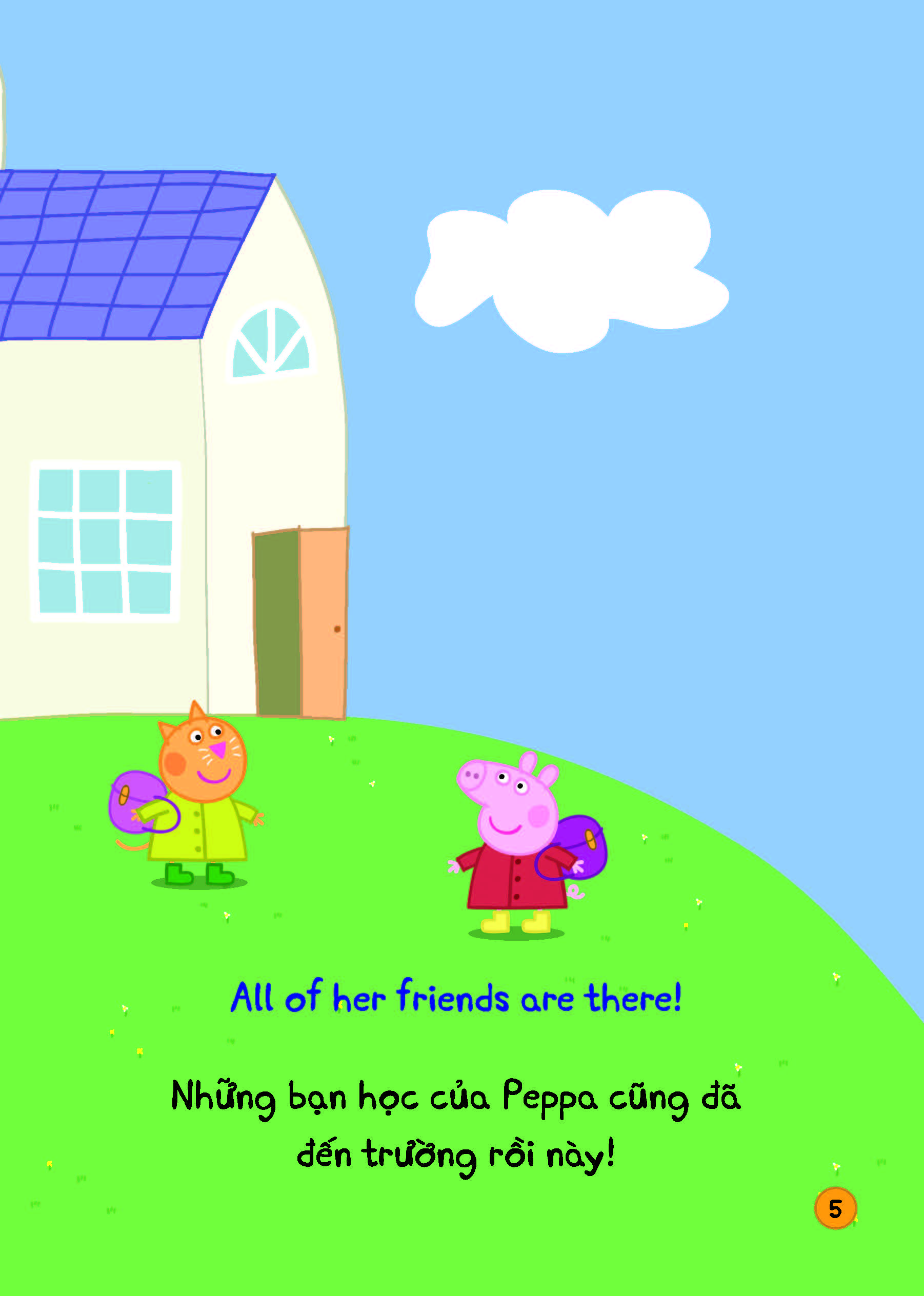 peppa pig - peppaℹs school day - một ngày ở trường của peppa - song ngữ anh-việt