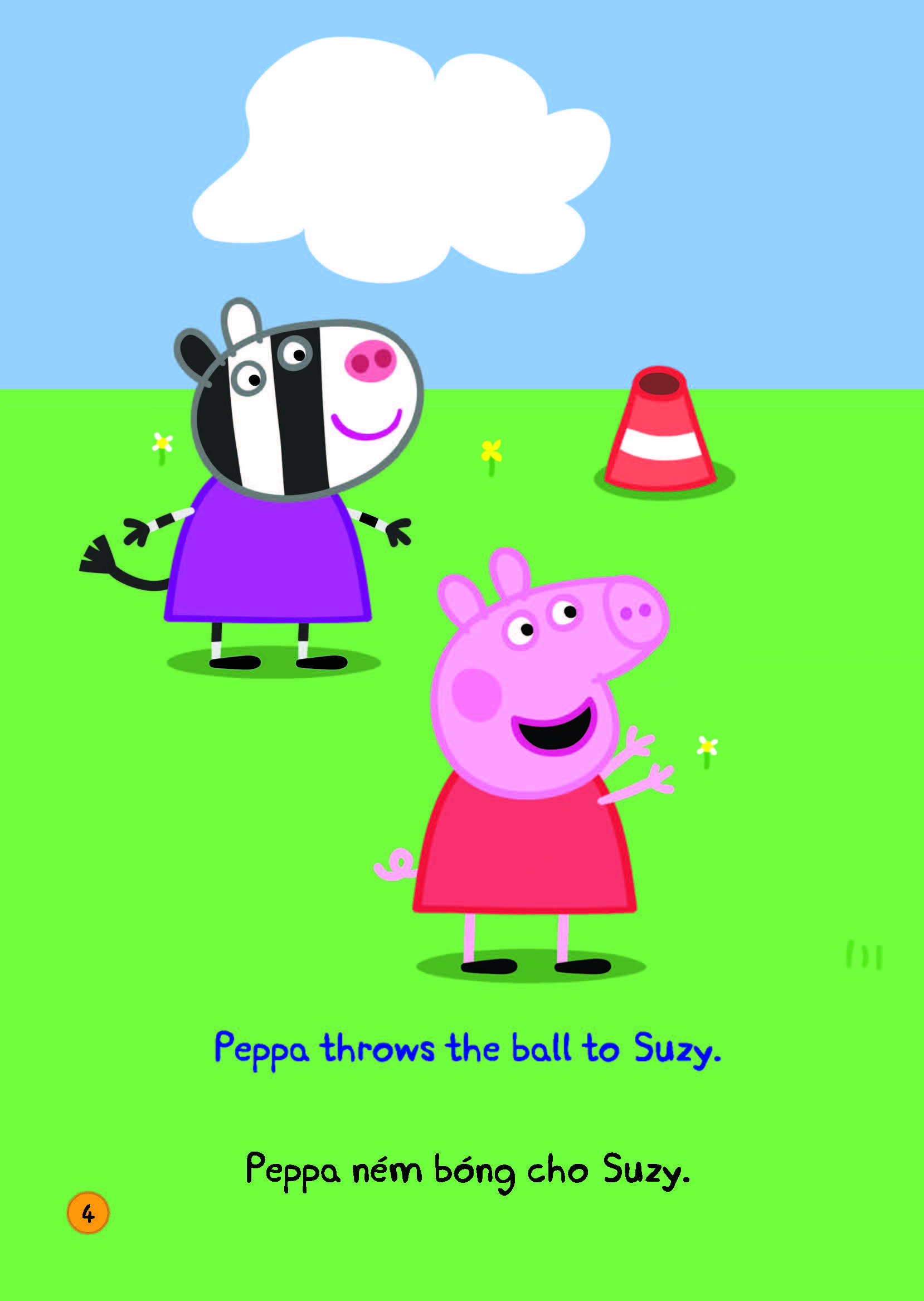 peppa pig - play ball! - chơi bóng nào! - song ngữ anh-việt