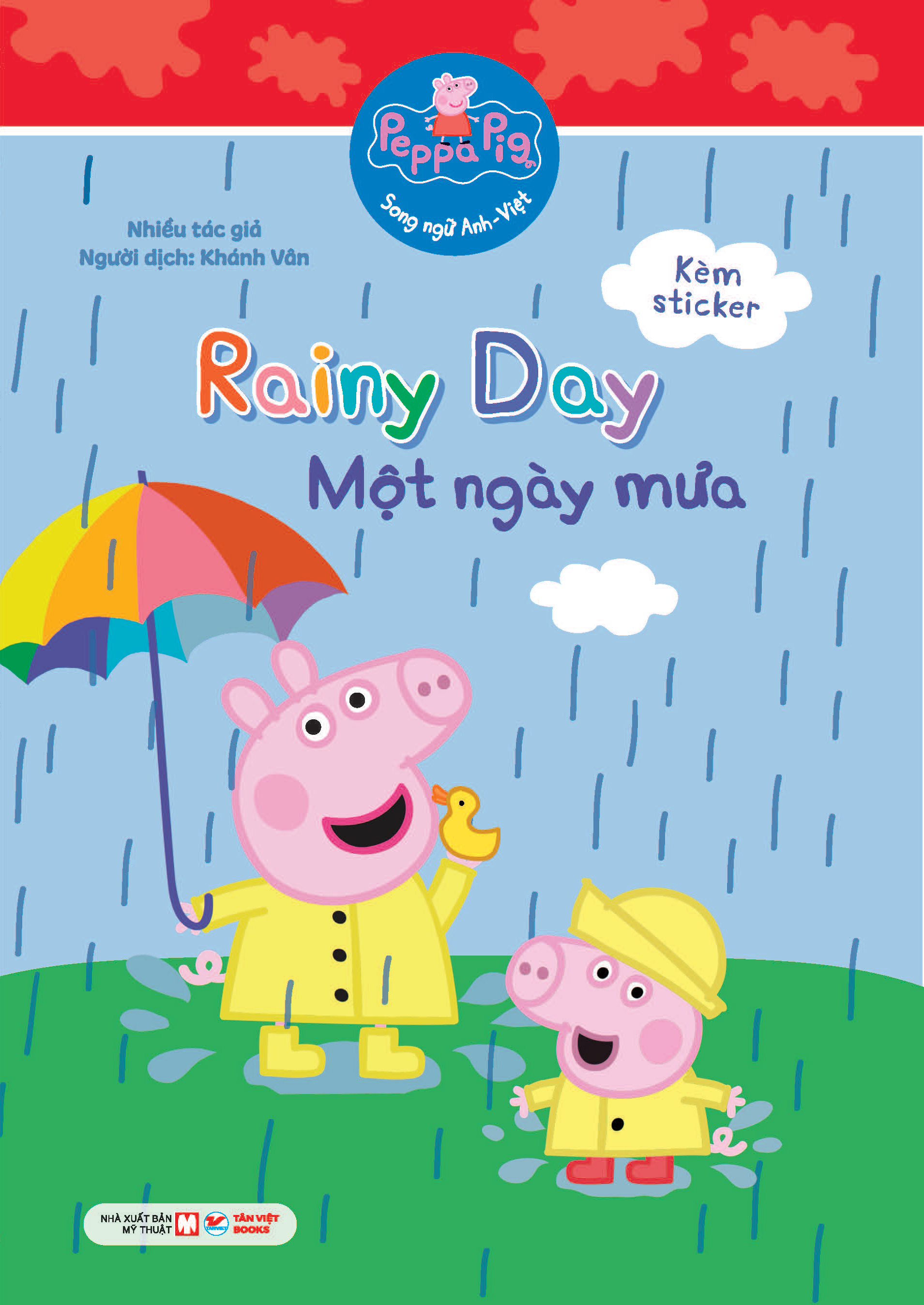 peppa pig - rainy day - một ngày mưa - song ngữ anh-việt