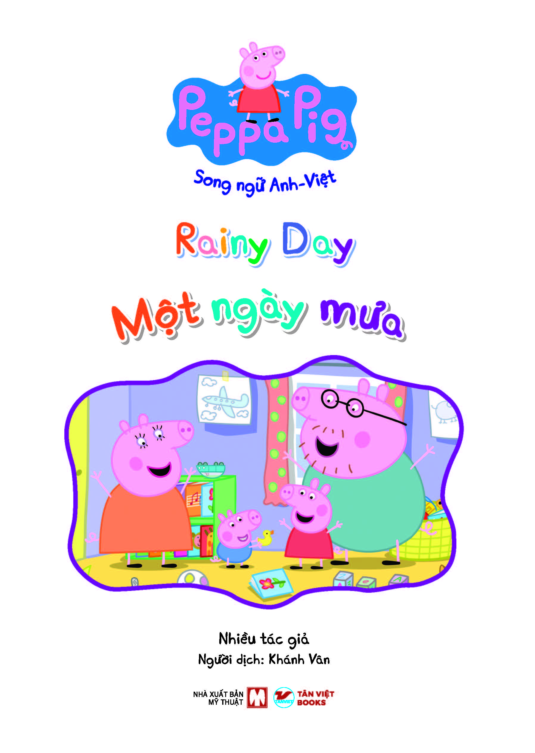 peppa pig - rainy day - một ngày mưa - song ngữ anh-việt