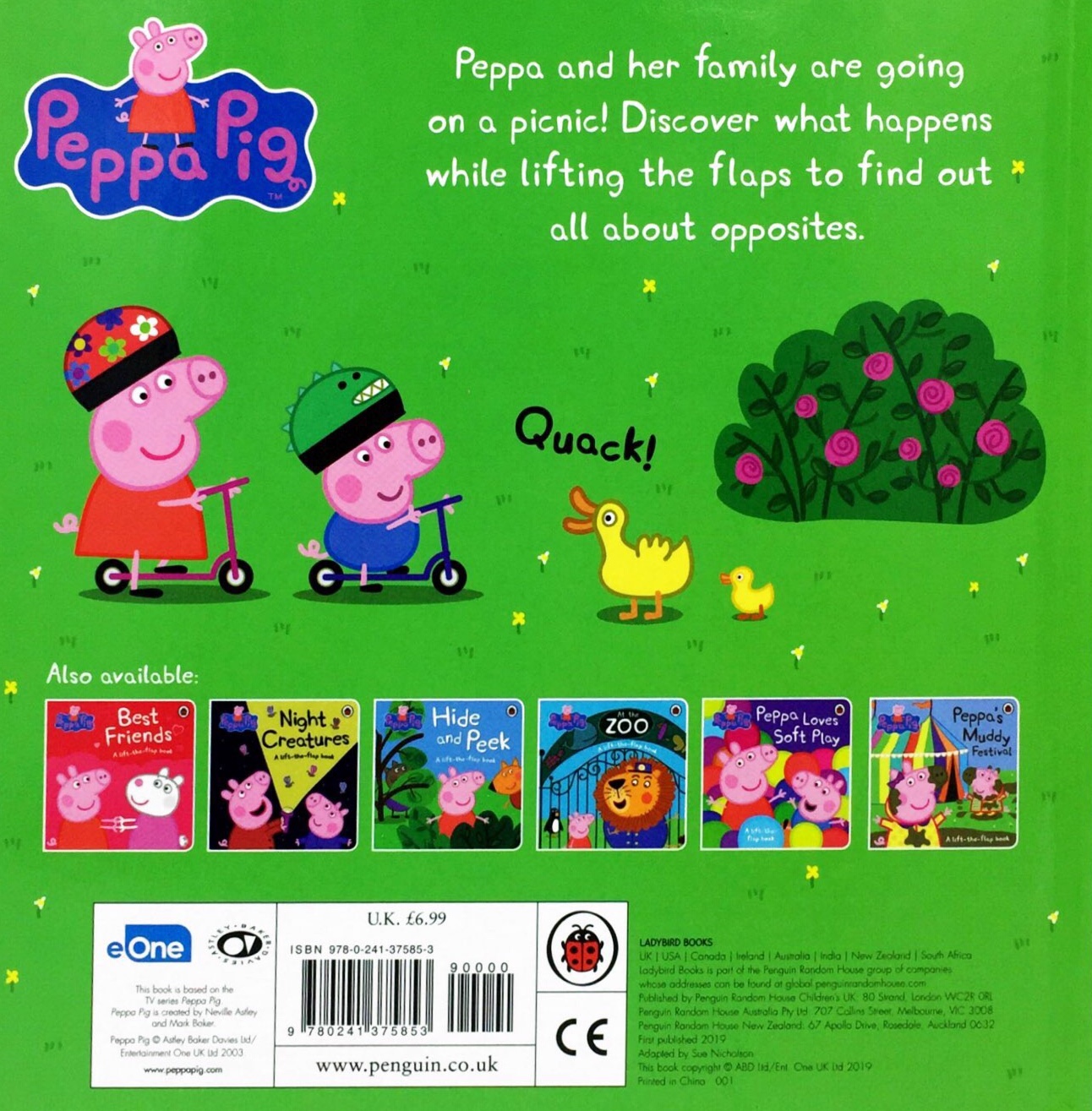 peppa pig: up and down: an opposites lift-the-flap book