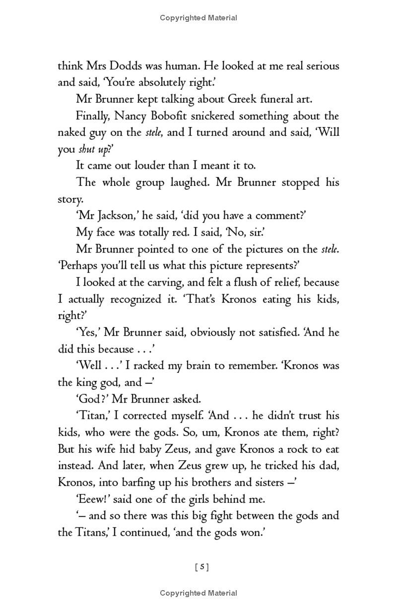 percy jackson and the olympians 1: the lightning thief