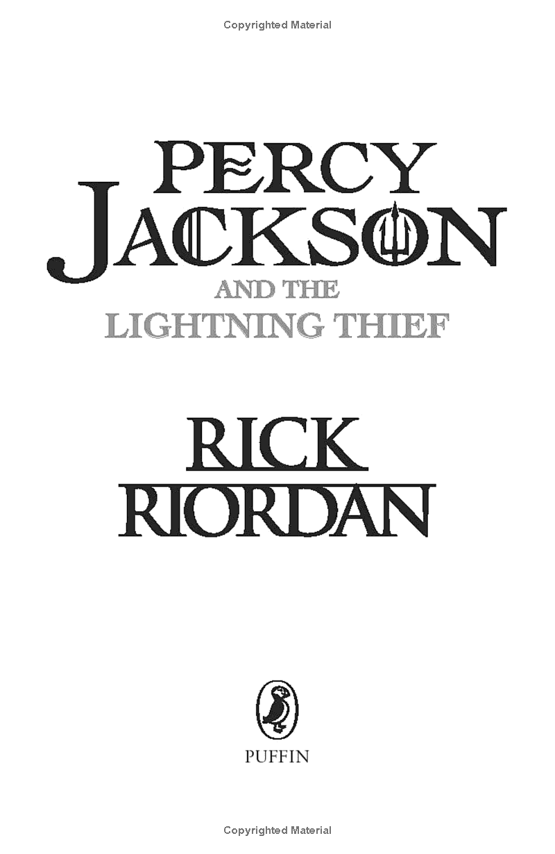 percy jackson and the olympians 1: the lightning thief