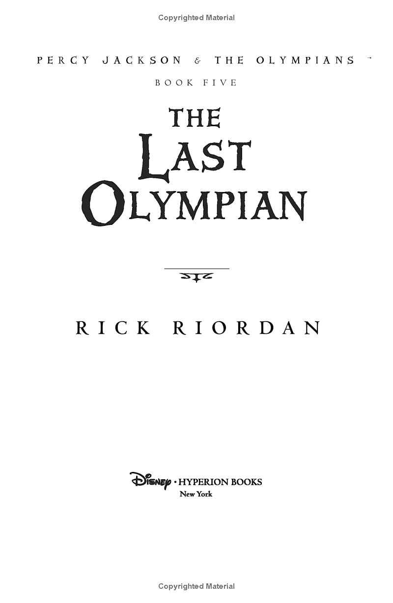 percy jackson and the olympians 5: the last olympian