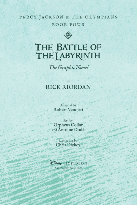 percy jackson and the olympians: battle of the labyrinth (graphic novel)