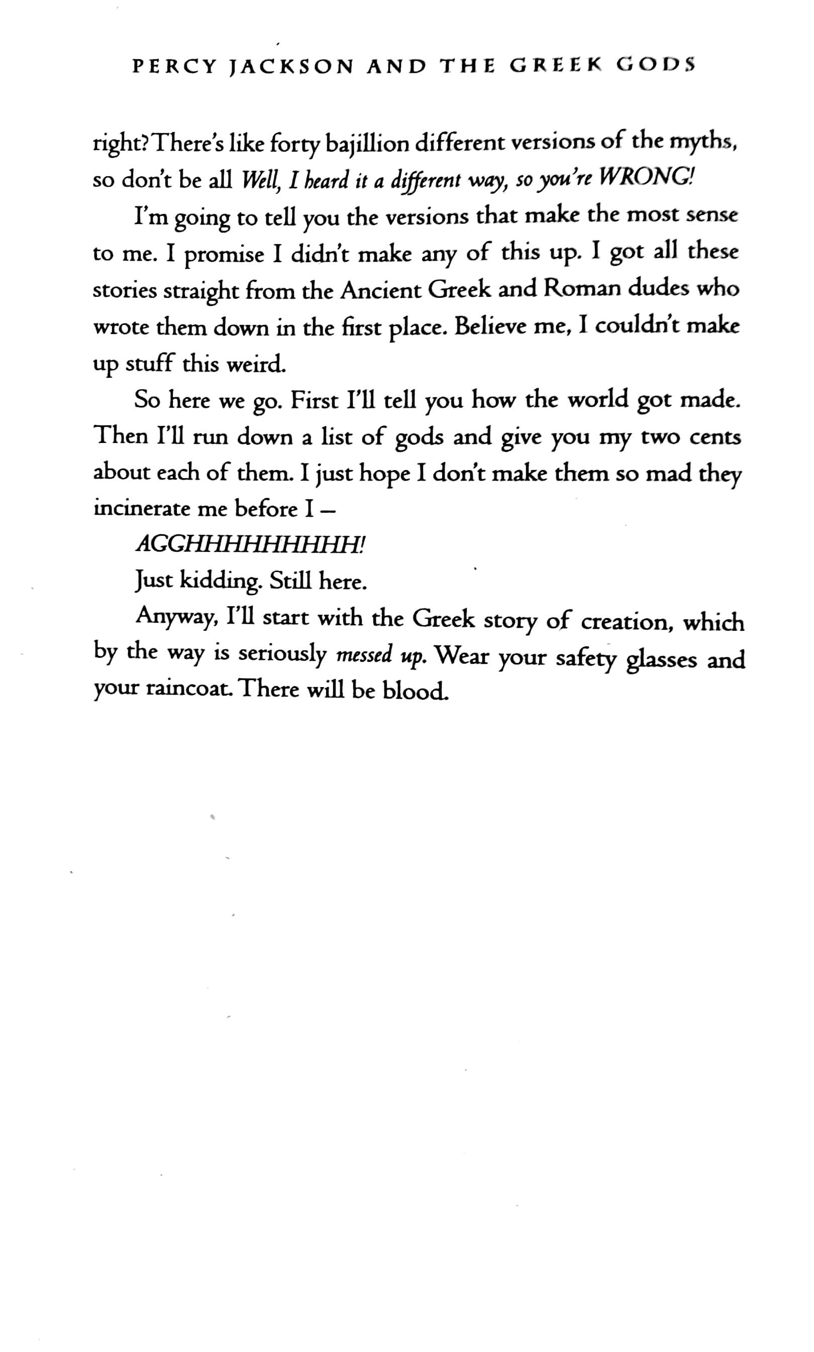 percy jackson's greek gods