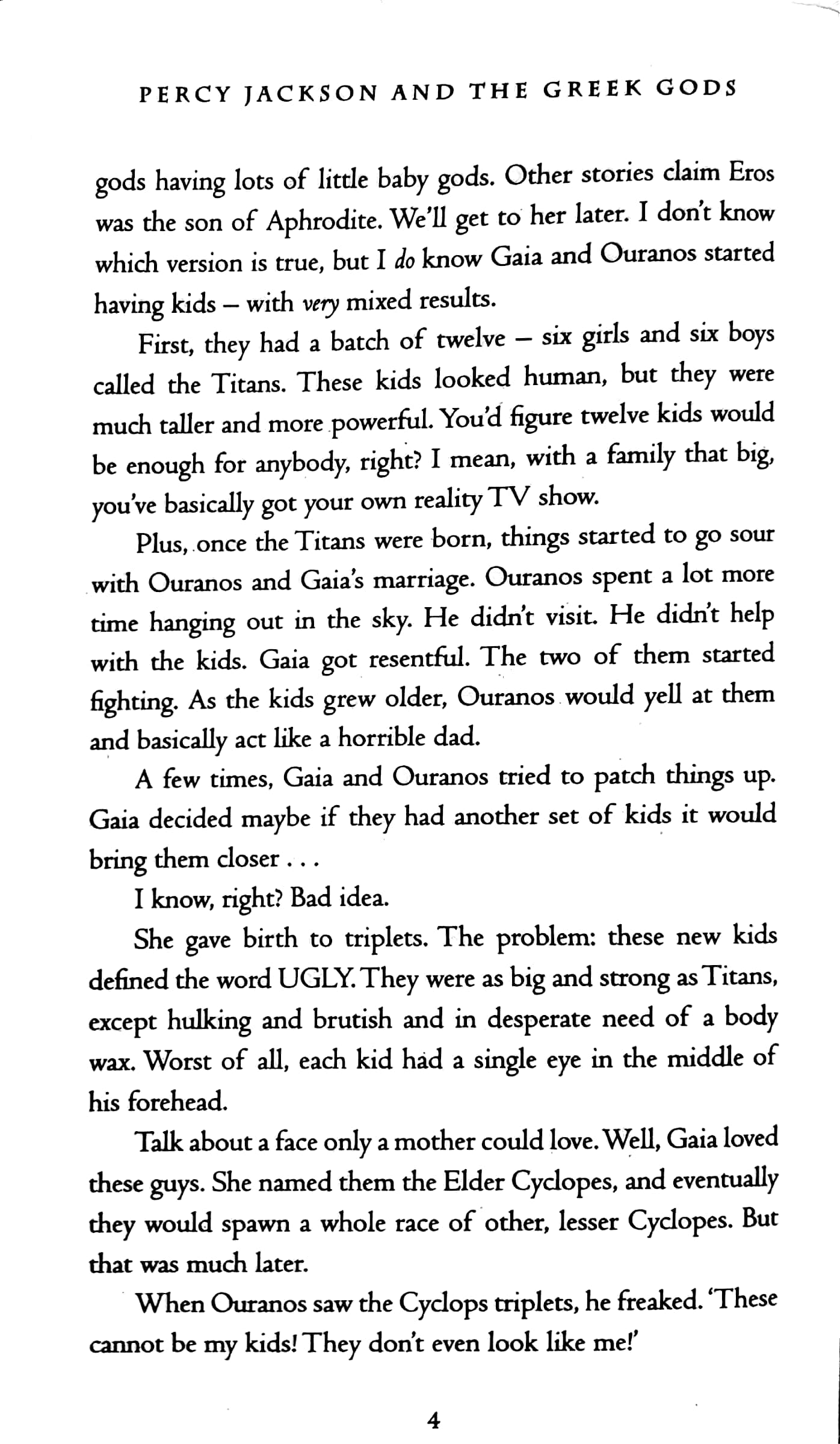 percy jackson's greek gods