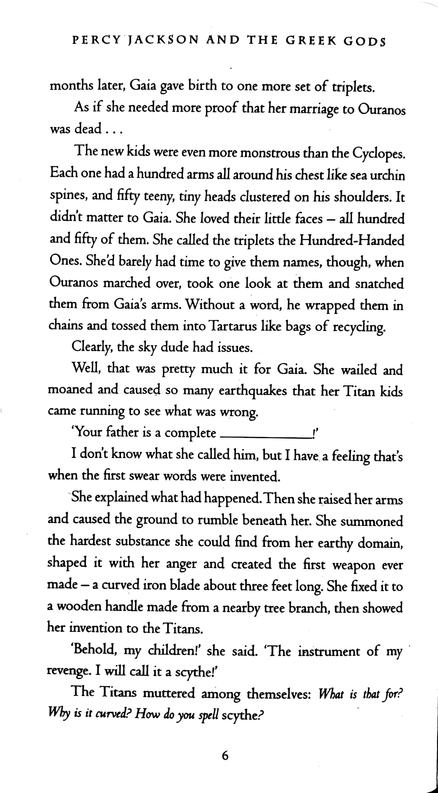 percy jackson's greek gods