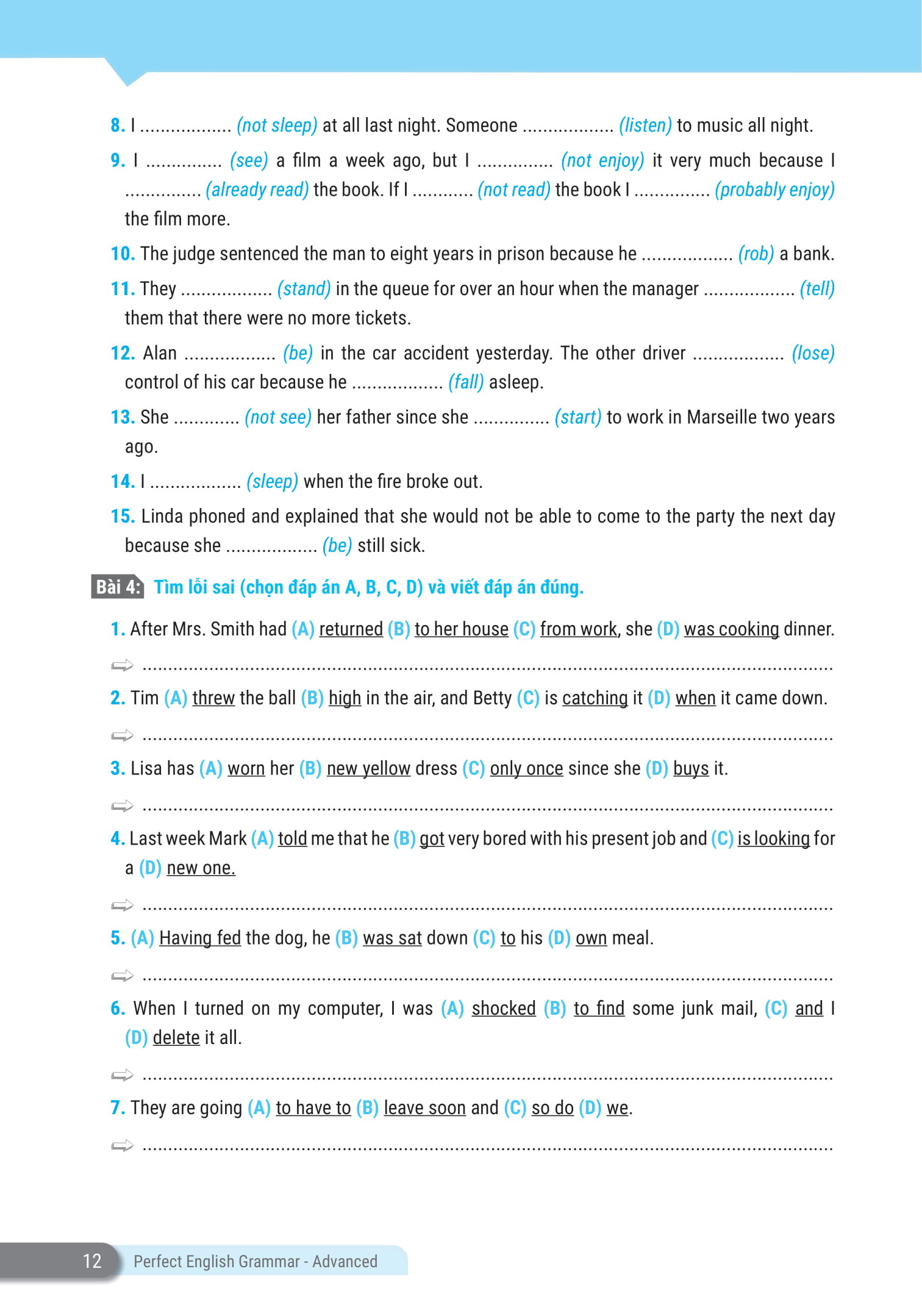perfect english grammar - cẩm nang tự học toàn diện ngữ pháp tiếng anh - advanced