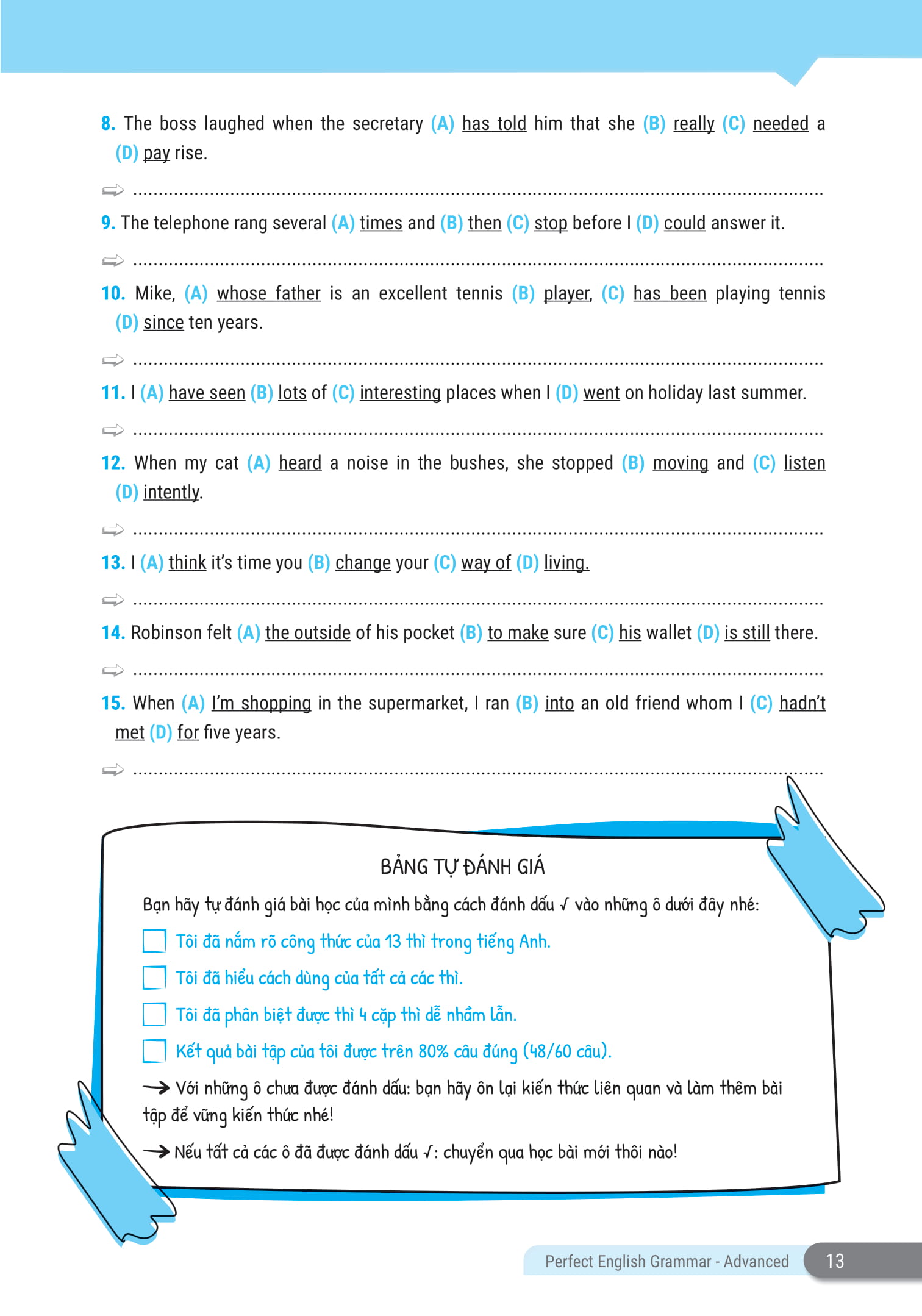 perfect english grammar - cẩm nang tự học toàn diện ngữ pháp tiếng anh - advanced