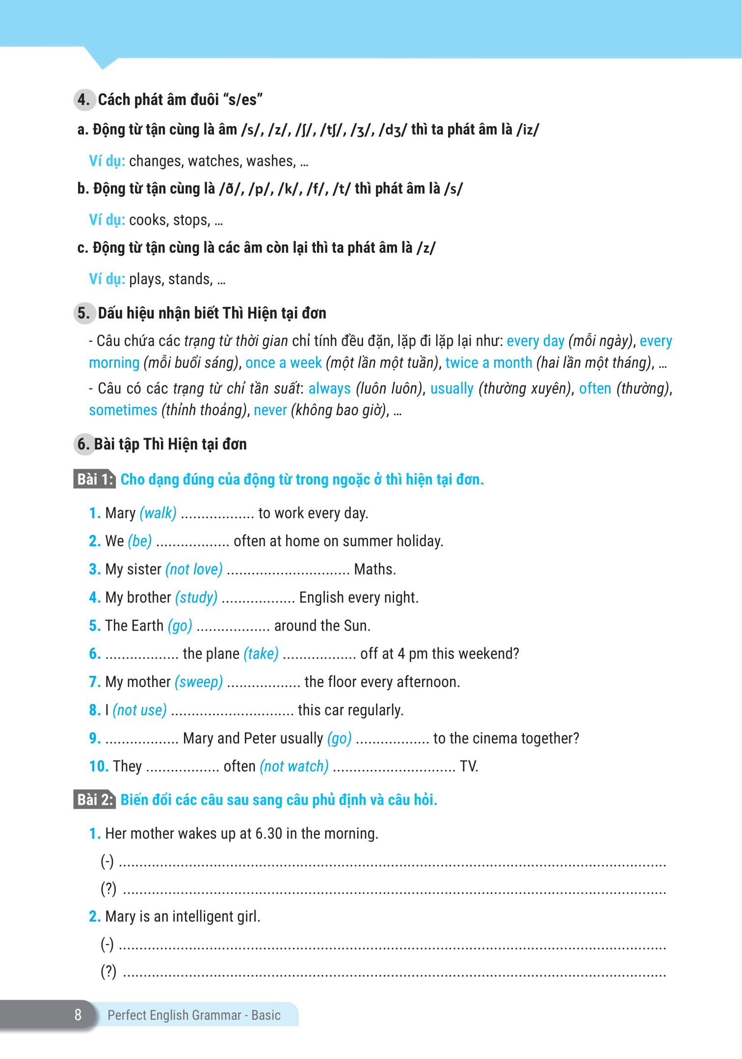 perfect english grammar - cẩm nang tự học toàn diện ngữ pháp tiếng anh - basic