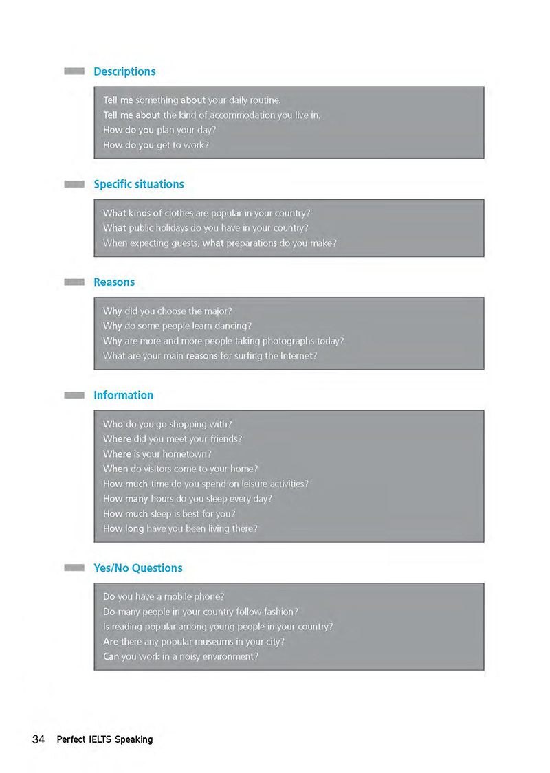 perfect ielts speaking
