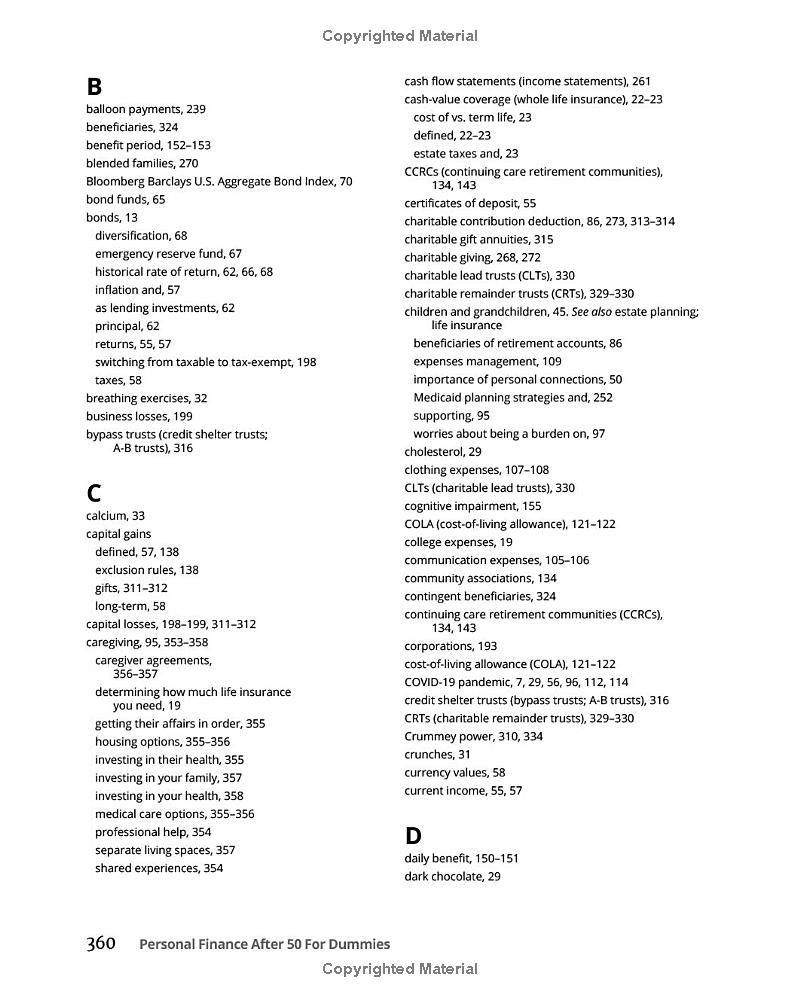 personal finance after 50 for dummies 3rd edition