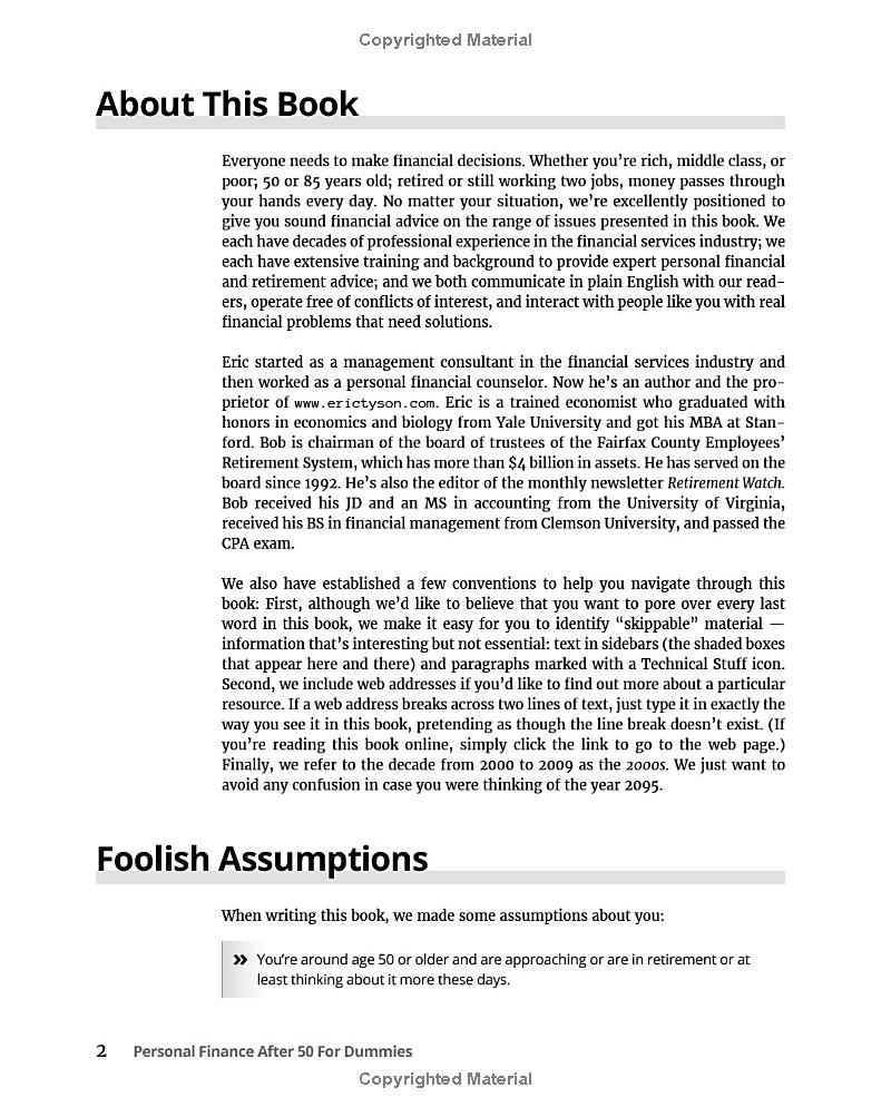 personal finance after 50 for dummies 3rd edition