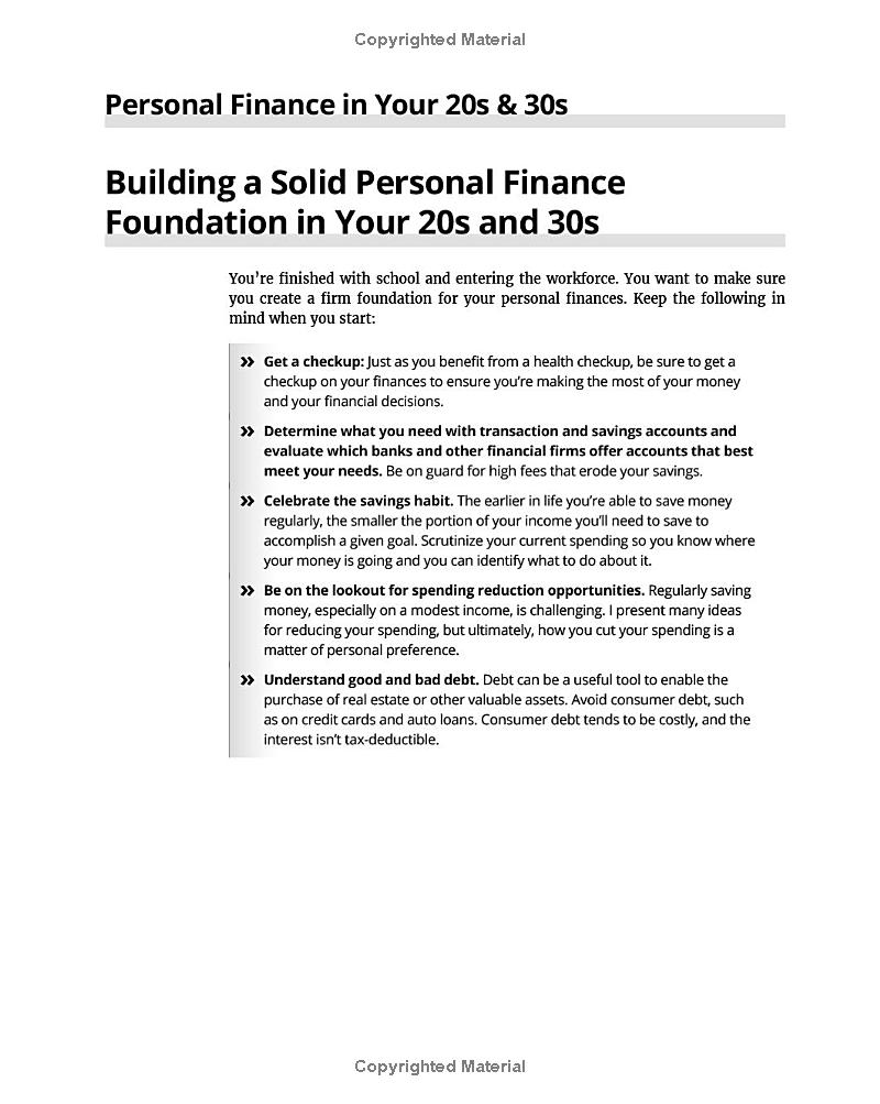 personal finance in your 20s & 30s for dummies - 3rd edition