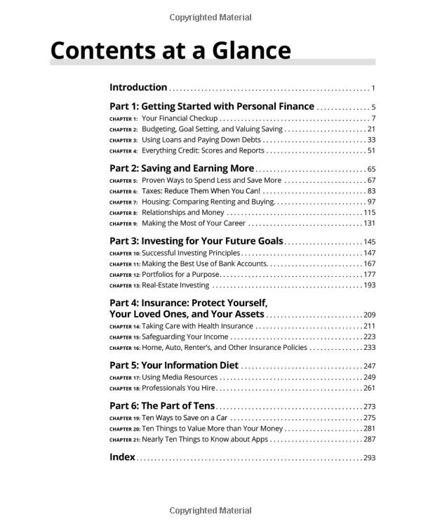 personal finance in your 20s & 30s for dummies - 3rd edition