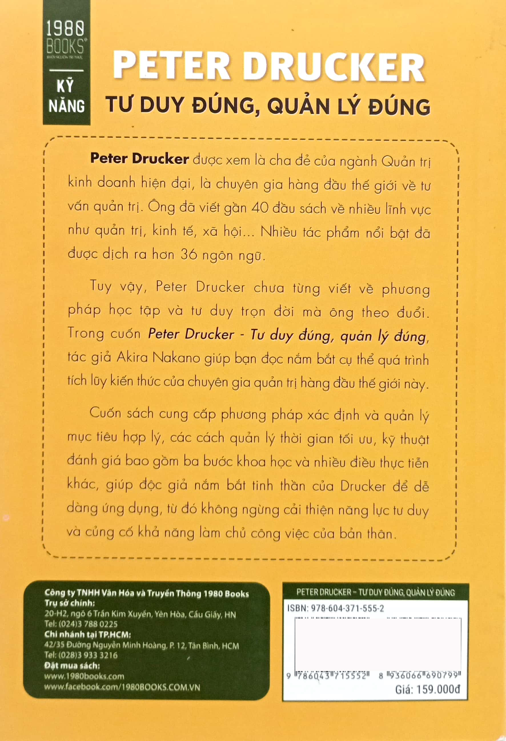 peter drucker - tư duy đúng quản lý đúng