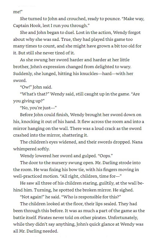 peter pan & wendy junior novelization