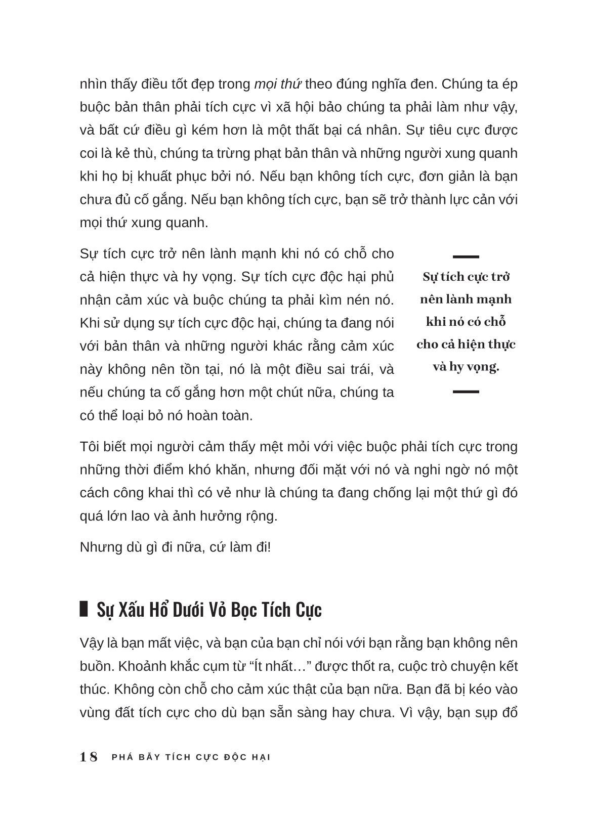 phá bẫy tích cực độc hại - trung thực với cảm xúc trong một thế giới ám ảnh với hạnh phúc